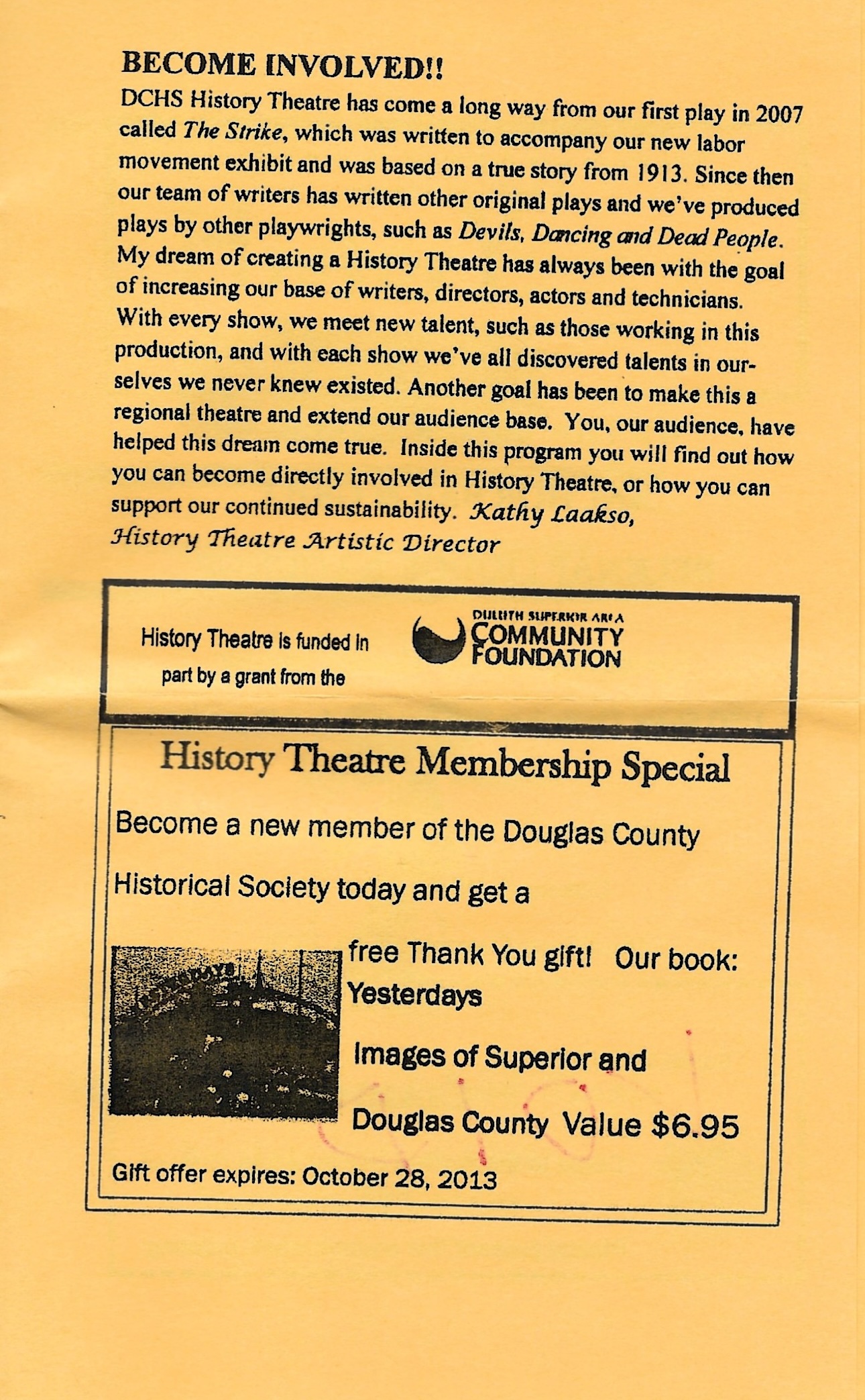 Program Page 7 - History Theatre & Membership