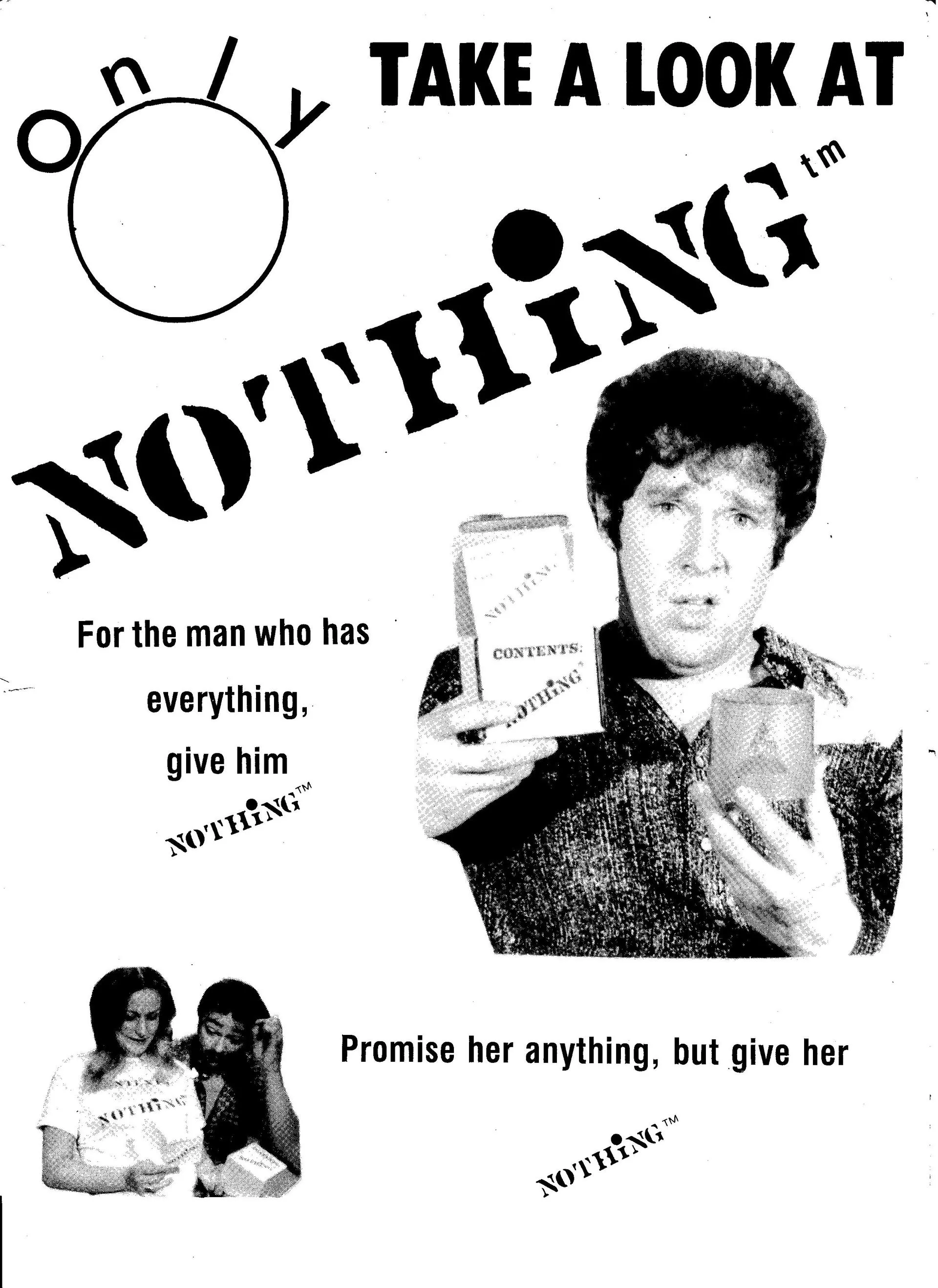 Vintage Nothing Commercial Ad